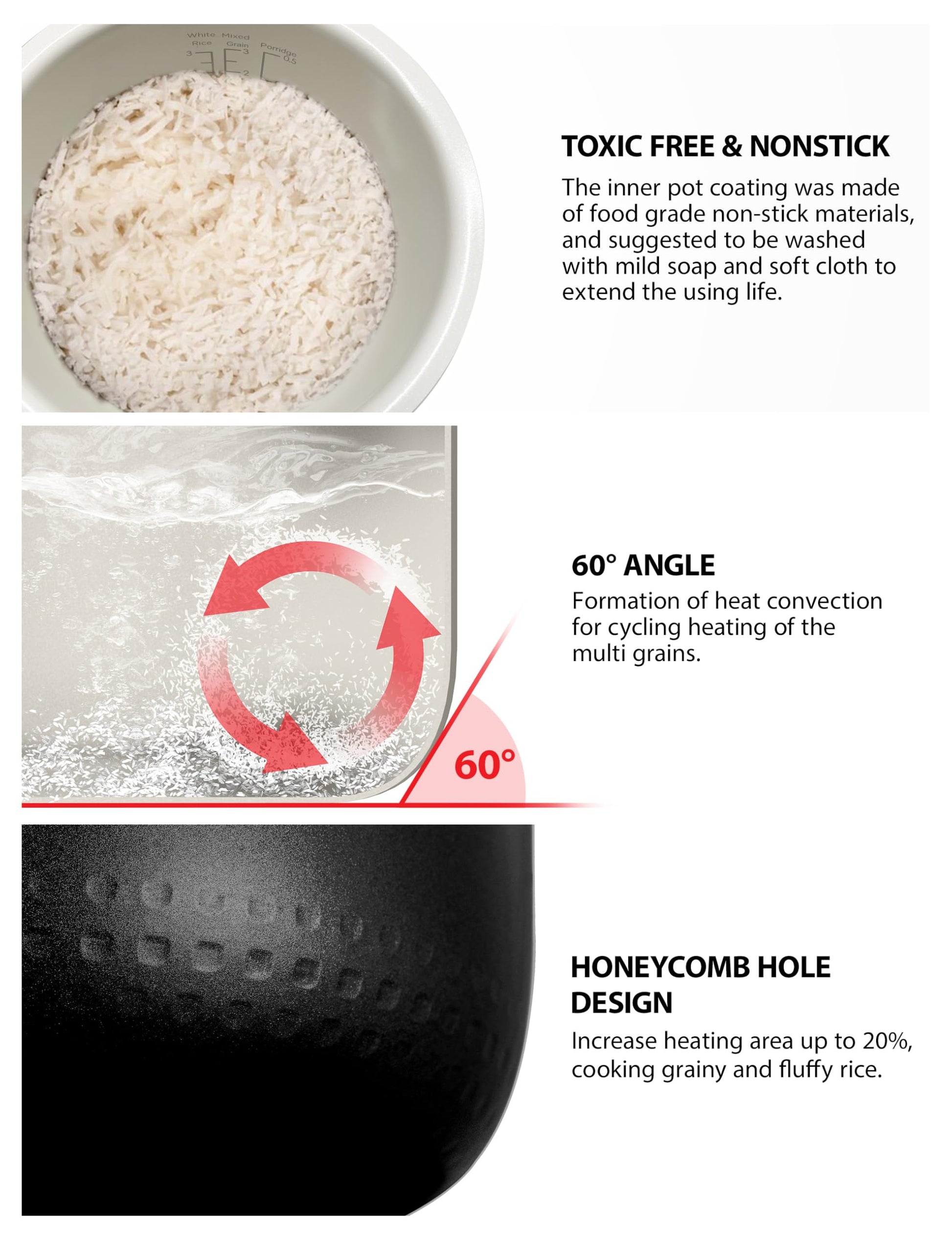 Toshiba Rice Cooker 6 Cup Uncooked – Japanese Rice Cooker with Fuzzy Logic Technology, 7 Cooking Functions, Digital Display, 2 Delay Timers and Auto Keep Warm, Non-Stick Inner Pot, White - Available at All In One Marketplace Canada