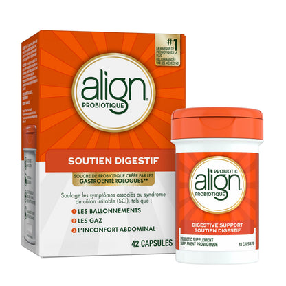 Align Probiotic Digestive Support, IBS Symptom Relief: Gas, Abdominal Discomfort, Bloating, Helps Healthy Intestinal Flora for Women & Men, 42 Capsules