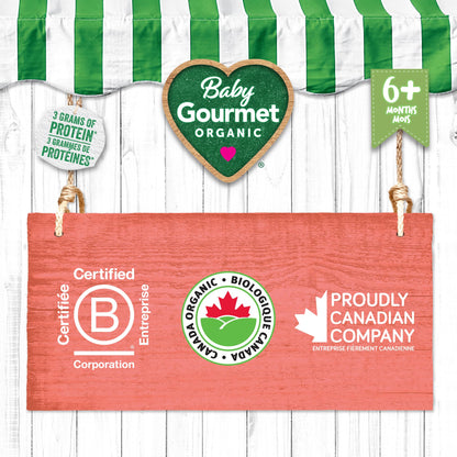 Baby Gourmet Sweet Potato Apple & Chicken, 16 × 128 mL Pouches | 6 Months+ | Organic Protein Meal | No Added Sugar or Salt | Canadian Brand 🍁 All In One Marketplace Canada