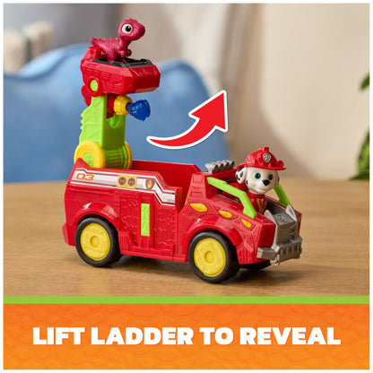 PAW Patrol The Dino Movie Marshall Dino Rescue Firetruck Toy Vehicle