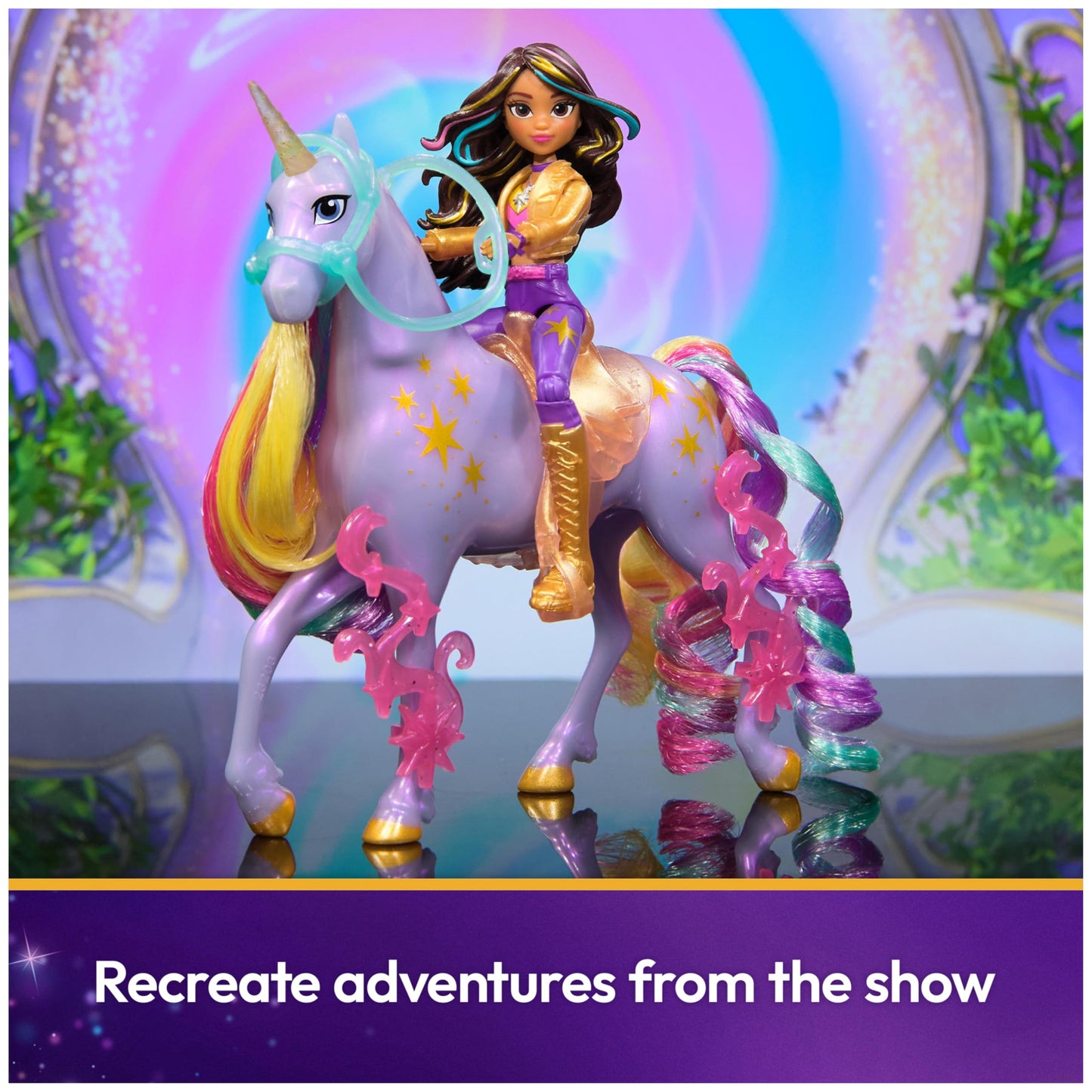 Unicorn Academy, Sophia & Wildstar Power of Friendship Set, Translucent Saddle & 2 Power Accessories, Dolls & Unicorn Toys for Girls Ages 4 and up Unicorn Academy