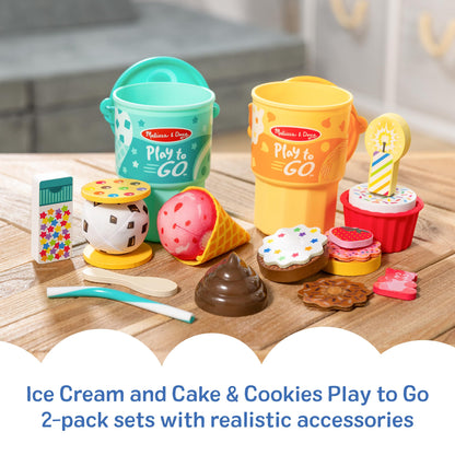 Melissa & Doug Play to Go Food Cups 2-Pack Toy Bundle Melissa & Doug