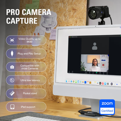 Elgato Cam Link 4K Capture Card for DSLR, Camcorder, Action Cam