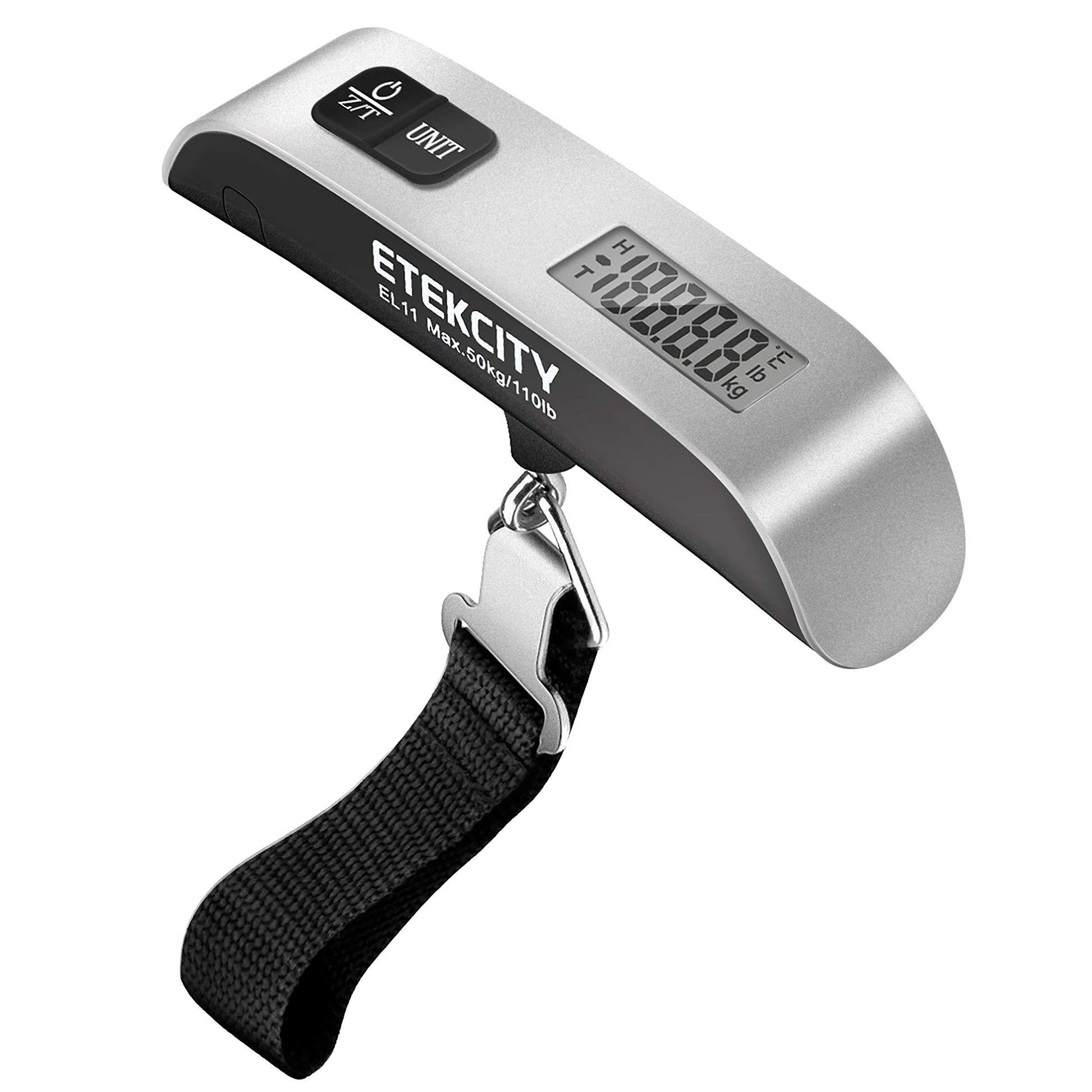 Etekcity Digital Hanging Luggage Scale, Portable Handheld, Suitcase Scale with Rubber Paint, Temperature Sensor, 110 Pounds - Available at All In One Marketplace Canada