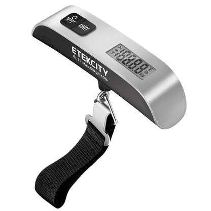 Etekcity Digital Hanging Luggage Scale, Portable Handheld, Suitcase Scale with Rubber Paint, Temperature Sensor, 110 Pounds - Available at All In One Marketplace Canada