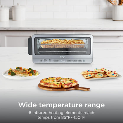 Ninja Flip Toaster Oven & Air Fryer, 8-in-1 Functionality, Flip Up & Away Capability for Storage Space SP151C (Canadian Edition)
