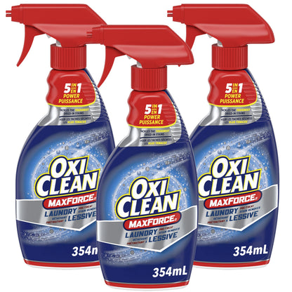 OxiClean MaxForce Laundry Stain Remover Spray, 3 Pack, 354 mL