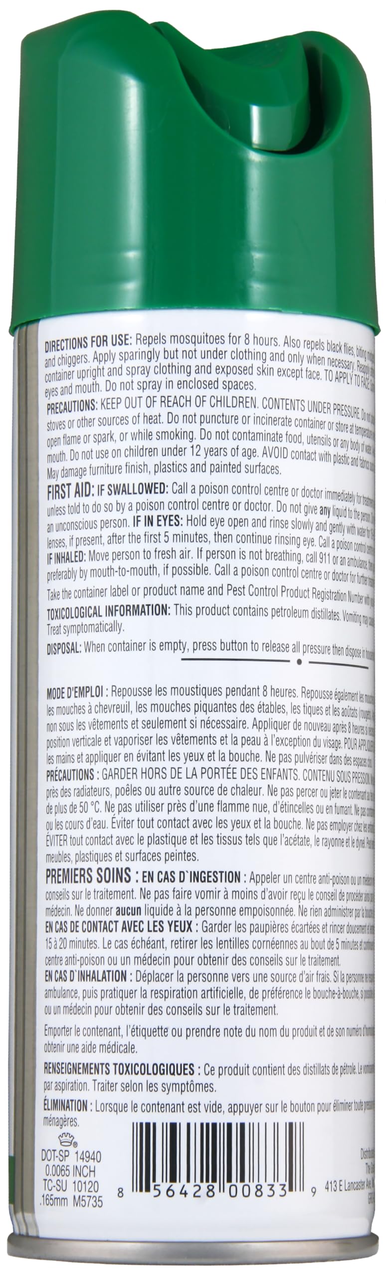 Great Outdoors Insect Repellent 30% DEET Aerosol Spray, 175g - Available at All In One Marketplace Canada