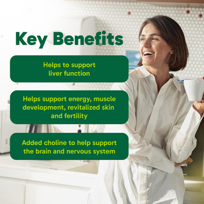 Organika Beef Liver Plus Choline- Sourced from Grass-Fed + Finished Cattle, Pasture Raised, High in Vitamins and Minerals, Supports Liver Function, Energy Levels, and Immunity- 90caps - Available at All In One Marketplace Canada