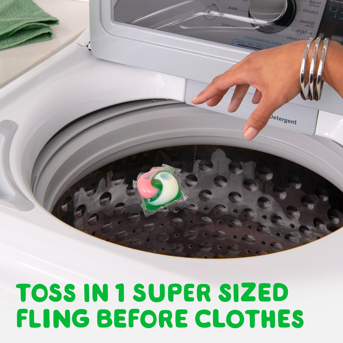 Gain Super Flings Laundry Detergent Pacs, 45 Count, Vibrant, irresistibly clean and fresh - Available at All In One Marketplace Canada