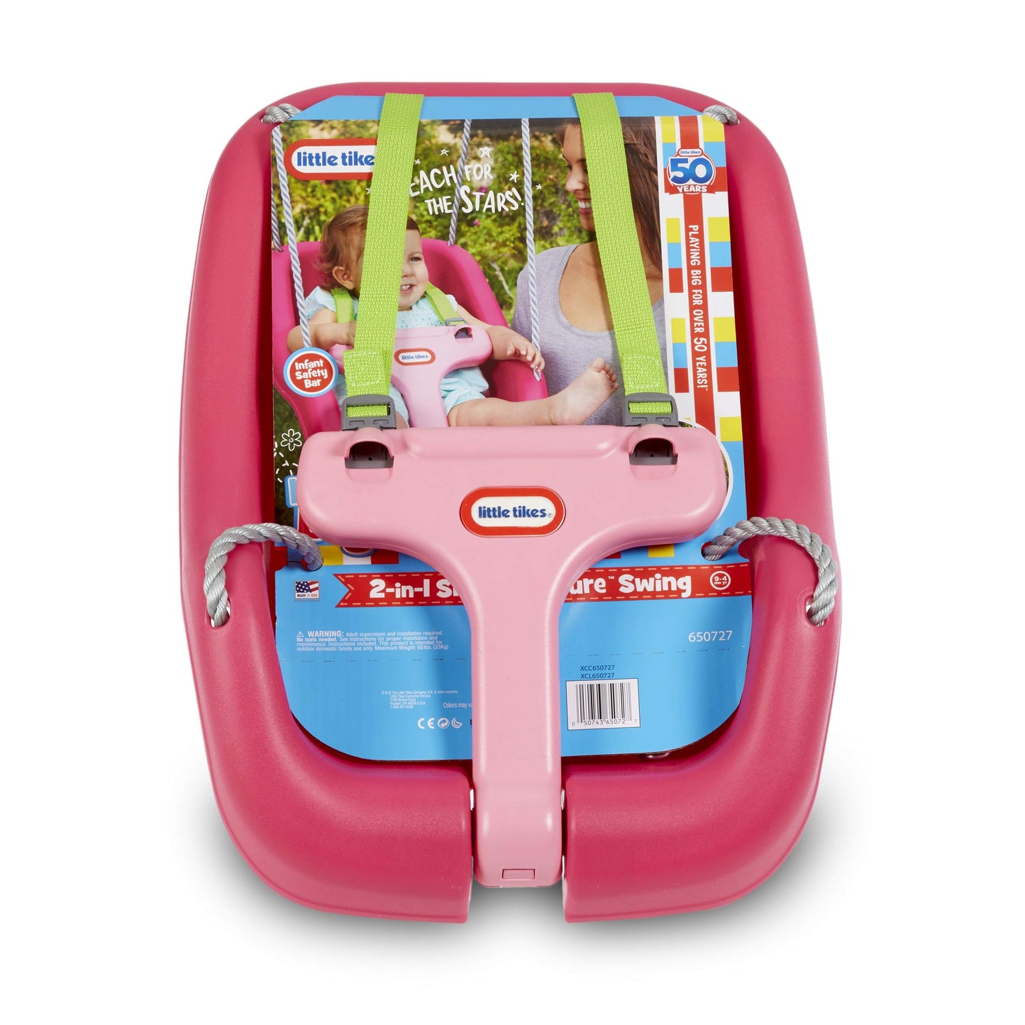 Little Tikes 2-in-1 Snug 'N Secure Swing Magenta Little Tikes