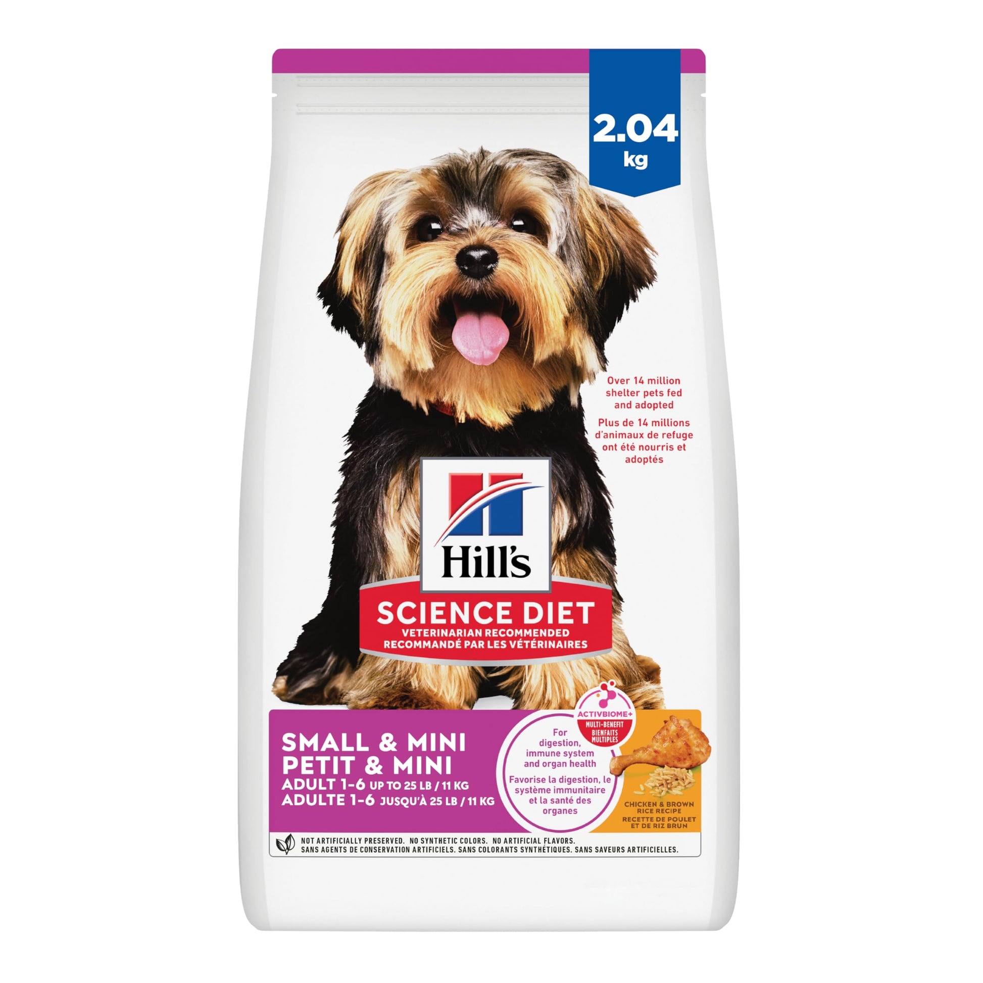 Hill's Science Diet Adult Small & Mini Chicken Meal & Rice Recipe Dry Dog Food 2.04 kg Bag