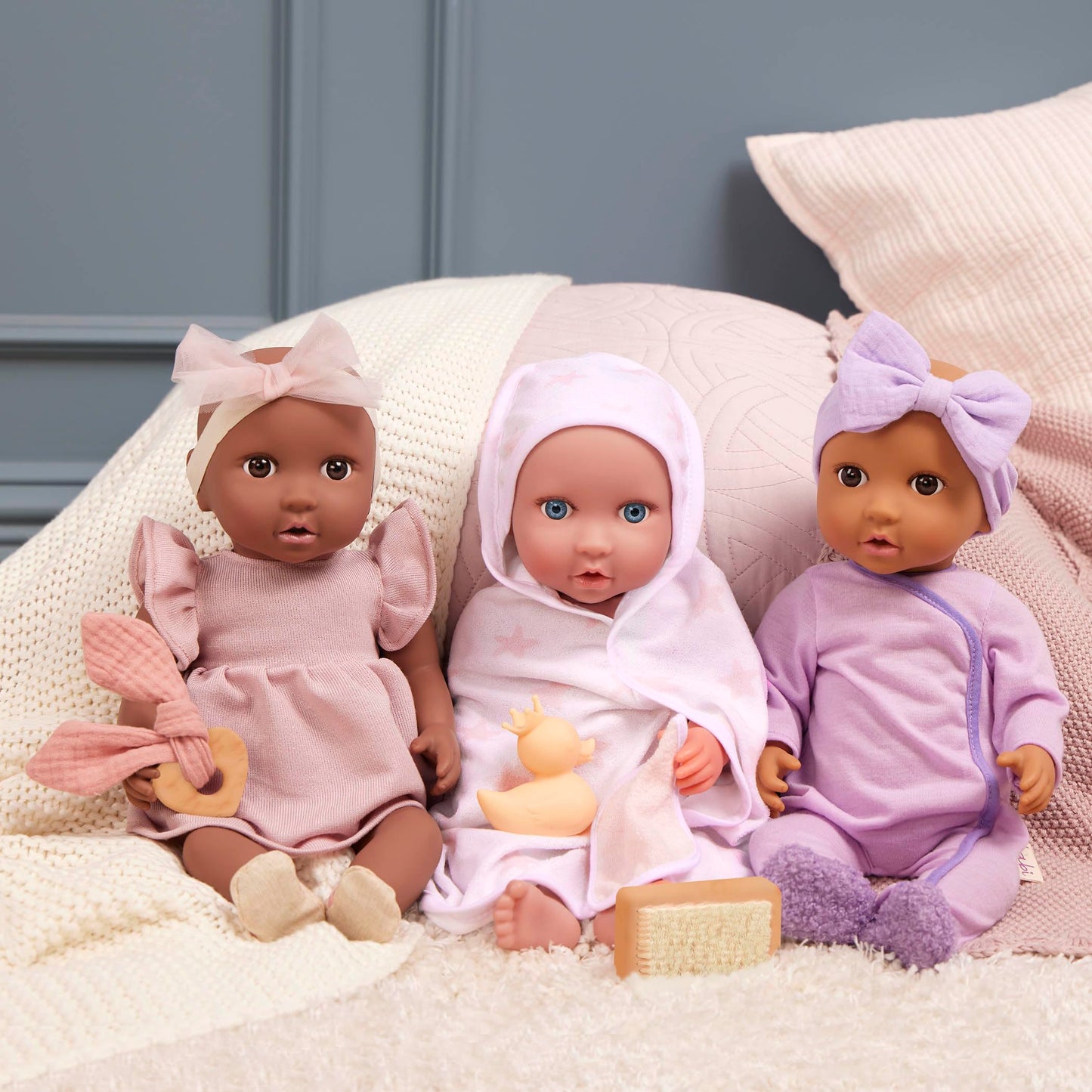 LullaBaby Baby Doll Clothes Set, 13-Piece Fashion and Bath Outfits LullaBaby