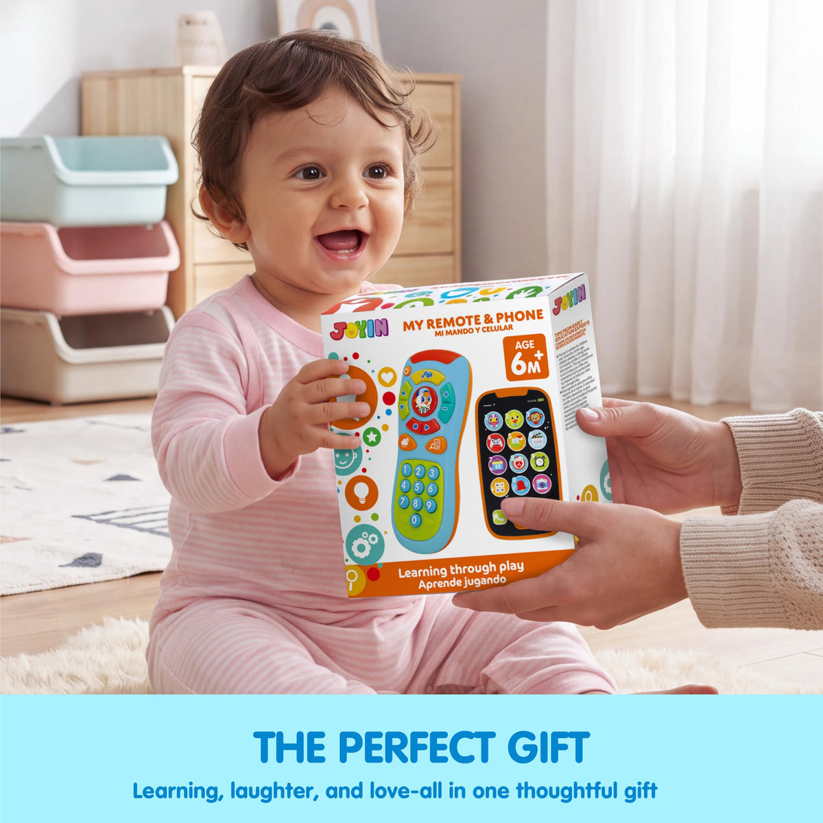 JOYIN Baby Learning Phone and Remote Toy for Toddler, Fun Smartphone Toys with Music for Infants, Boys or Girls, Holiday Stocking Stuffers, Kids Birthday Gift, Easter Basket Stuffers 🍁 All In One Marketplace Canada