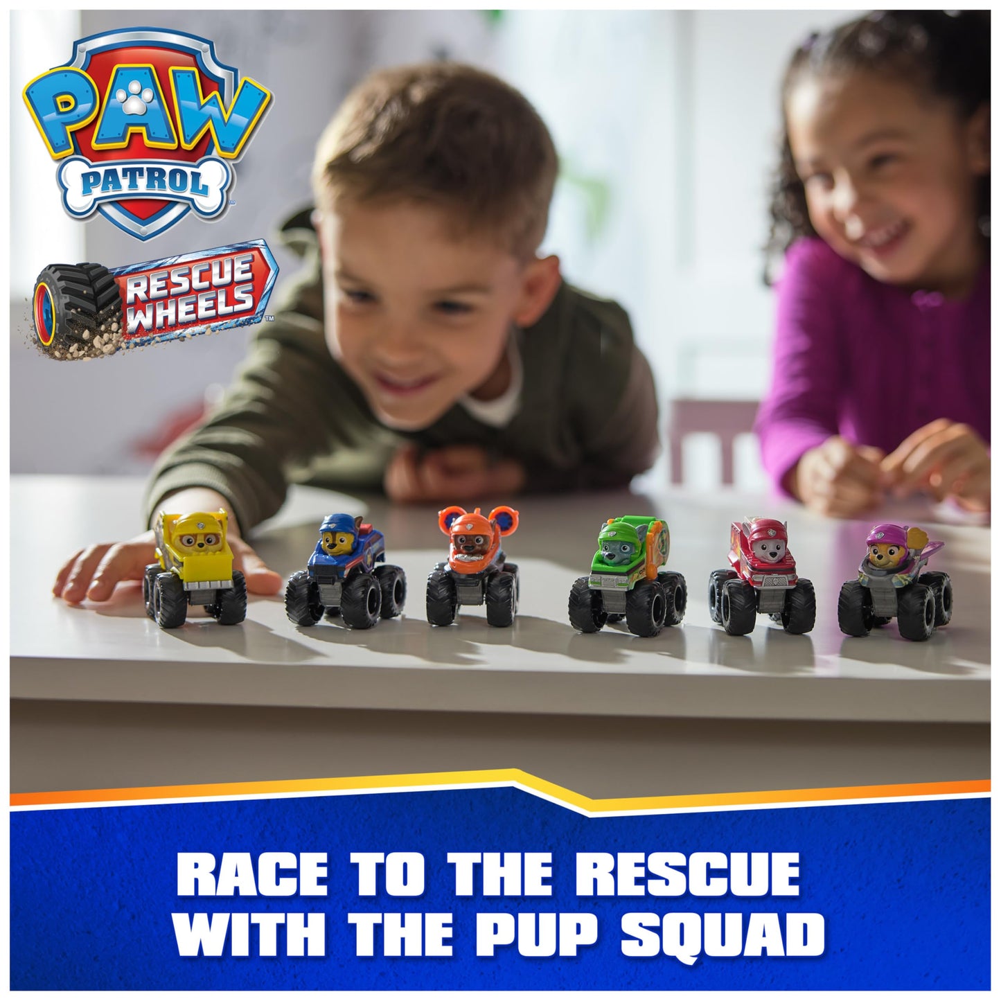 PAW Patrol: Rescue Wheels, 6-Piece Pup Squad Racers, Toy Cars Gift Set, Kids Toys for Boys & Girls Ages 3 and Up PAW PATROL