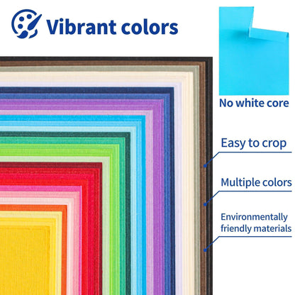 60 Sheets Textured Cardstock 85Ib 30 Colors Construction Paper 8.5"x11" 🍁 All In One Marketplace Canada