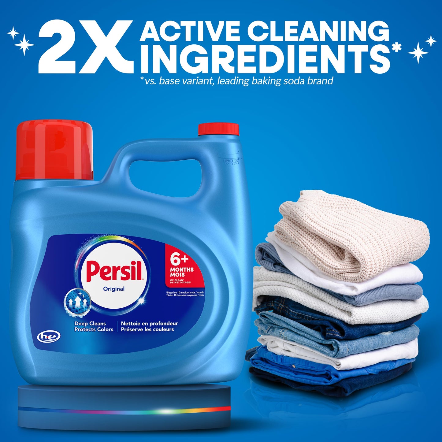 Persil Original Liquid Laundry Detergent, 3.72L/96 Loads, Colour Protection - Available at All In One Marketplace Canada