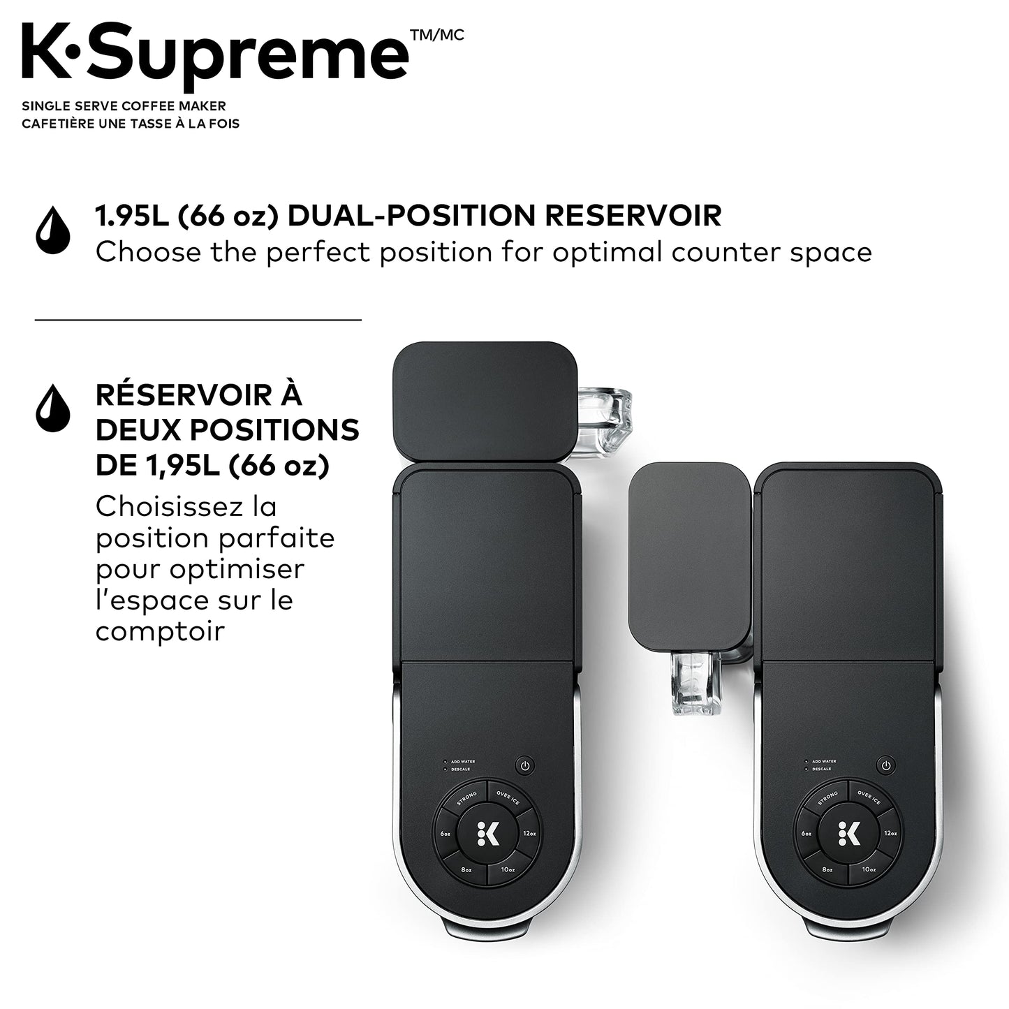 Keurig K-Supreme Single Serve K-Cup Pod Coffee Maker in Black with MultiStream Technology