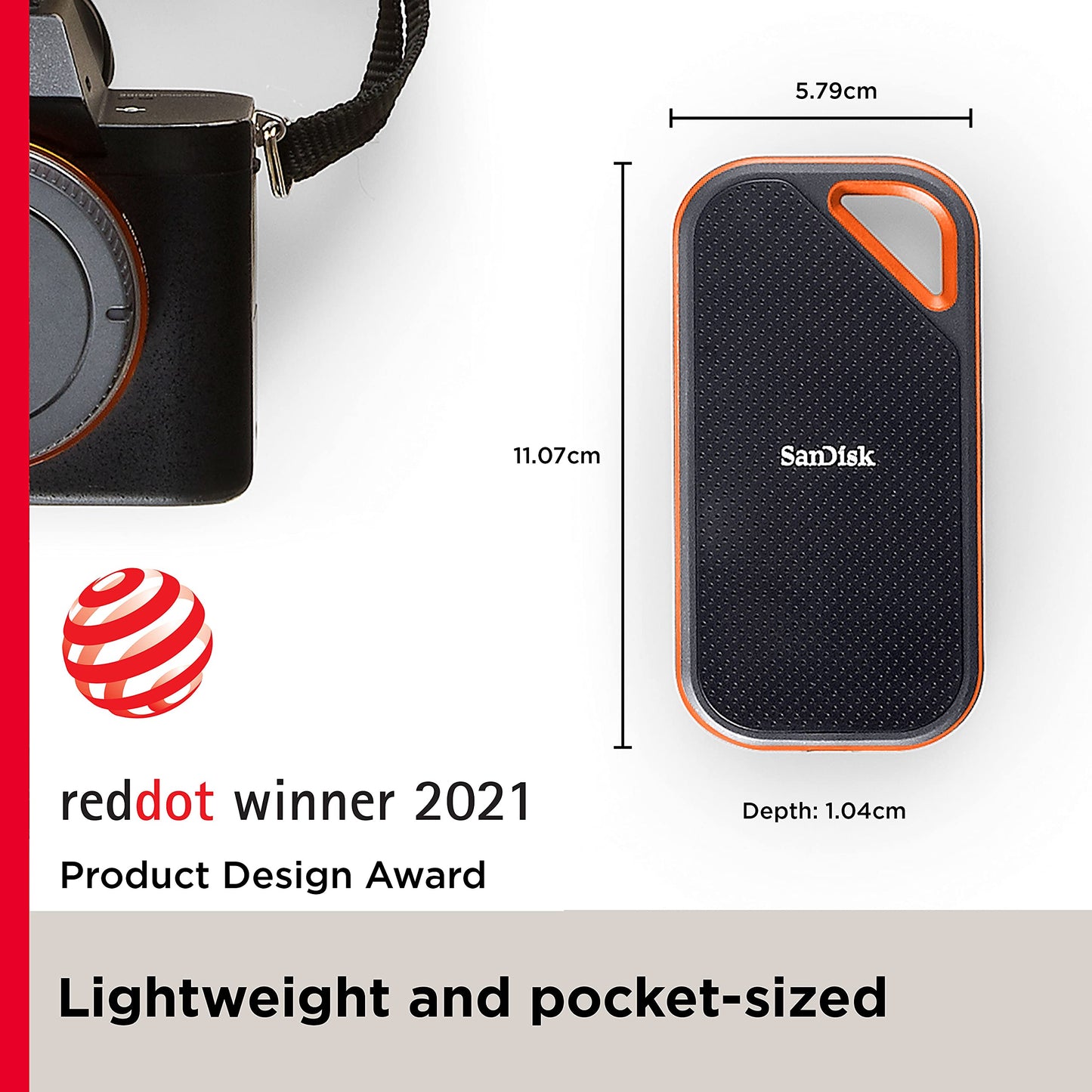 SanDisk 1TB Extreme PRO Portable SSD - Up to 2000MB/s - USB-C, USB 3.2 Gen 2x2, IP65 Water and Dust Resistance, Updated Firmware - External Solid State Drive - SDSSDE81-1T00-G25 🍁 All In One Marketplace Canada