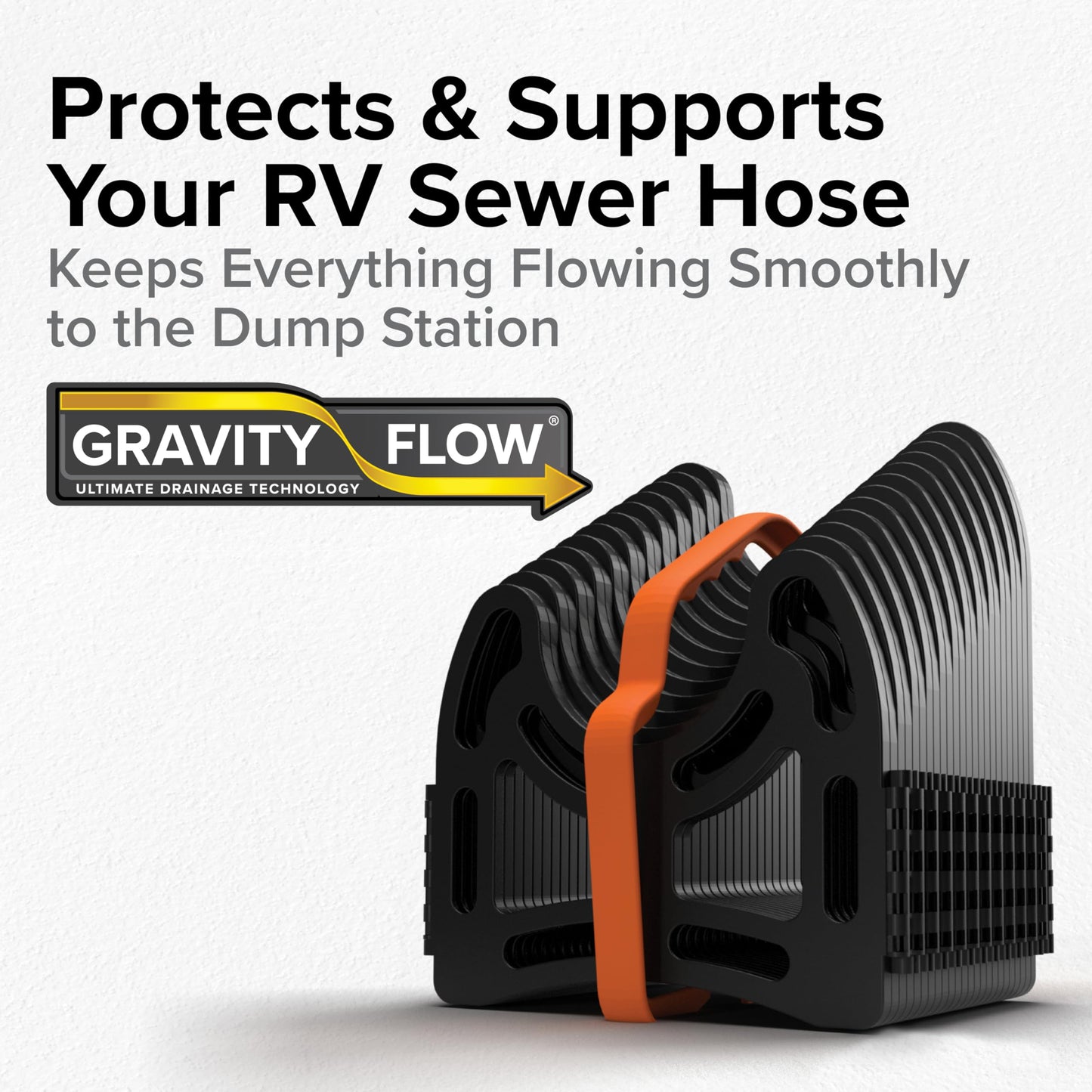 Camco Sidewinder 15-Ft RV Sewer Hose Support - Features Flexible Telescoping Design for Avoiding Obstacles & Deep Cradles Secure RV Sewer Hose - Out-of-The-Box Ready & Folds for RV Storage (43041) 🍁 All In One Marketplace Canada