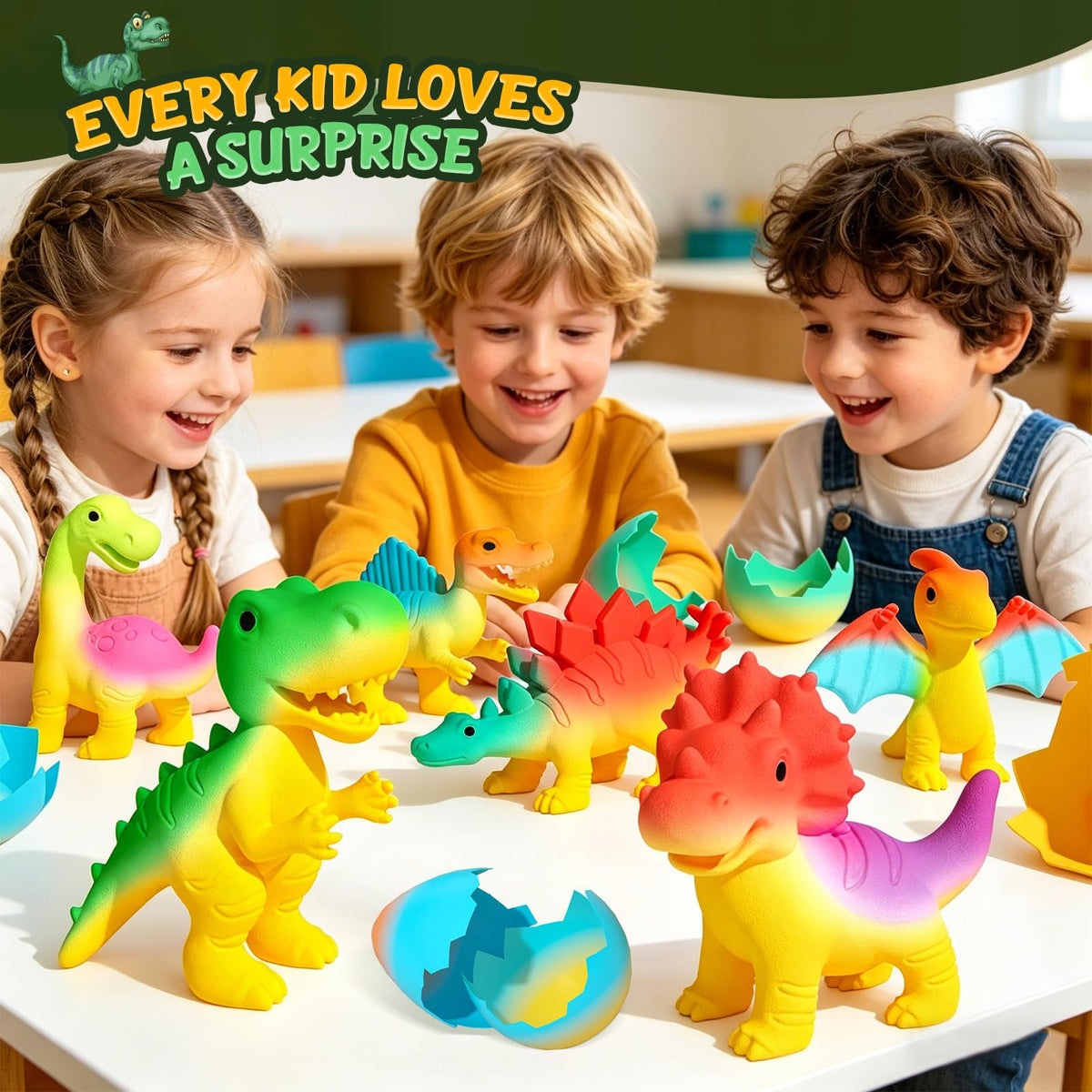 Dinosaur Hatching Eggs for Kids - 6 Pack Dinosaur Toys for Boys and Girls 🍁 All In One Marketplace Canada