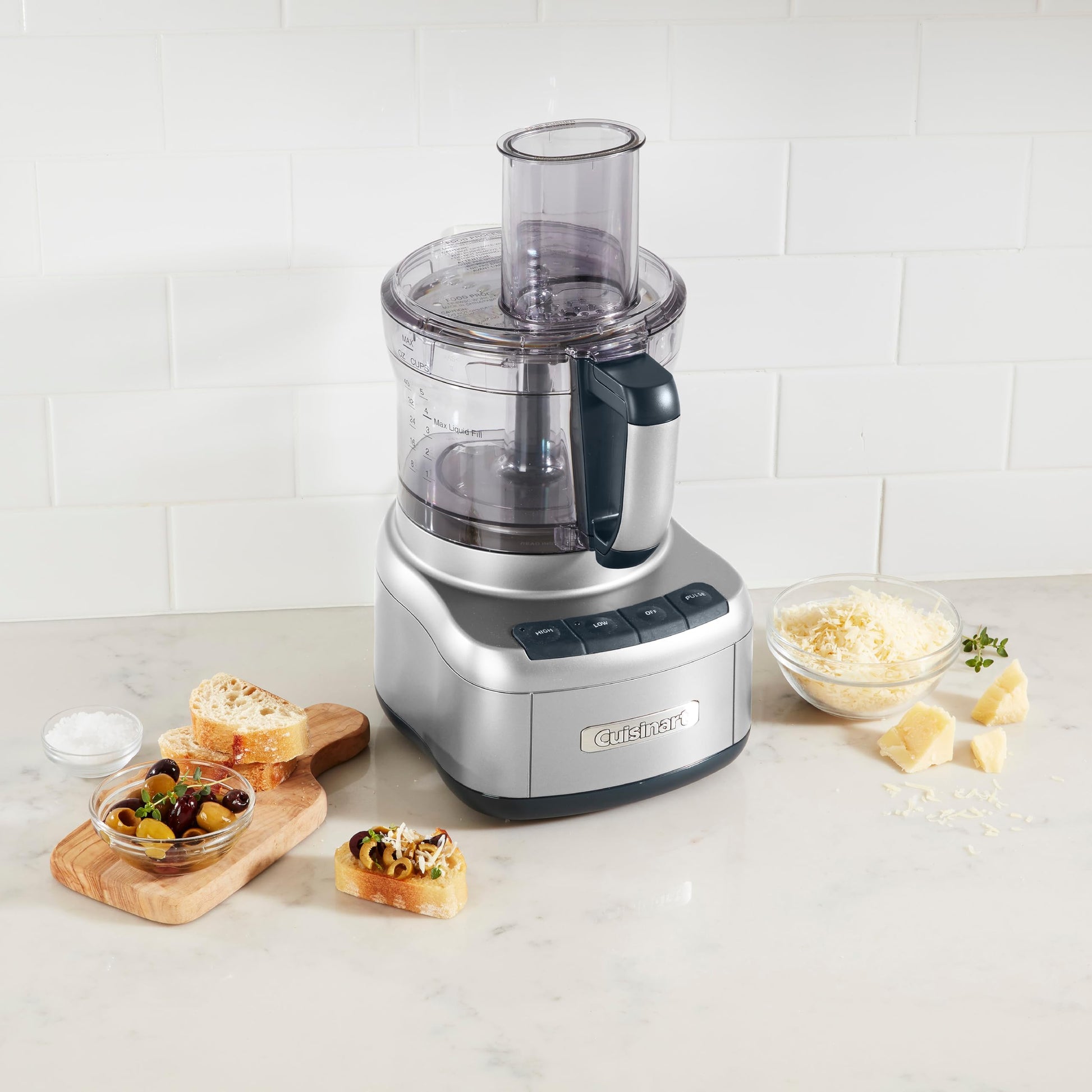 Cuisinart Elemental 8-Cup (2L) Food Processor, 350W, Silver (FP-8SVEC) 🍁 All In One Marketplace Canada Cuisinart