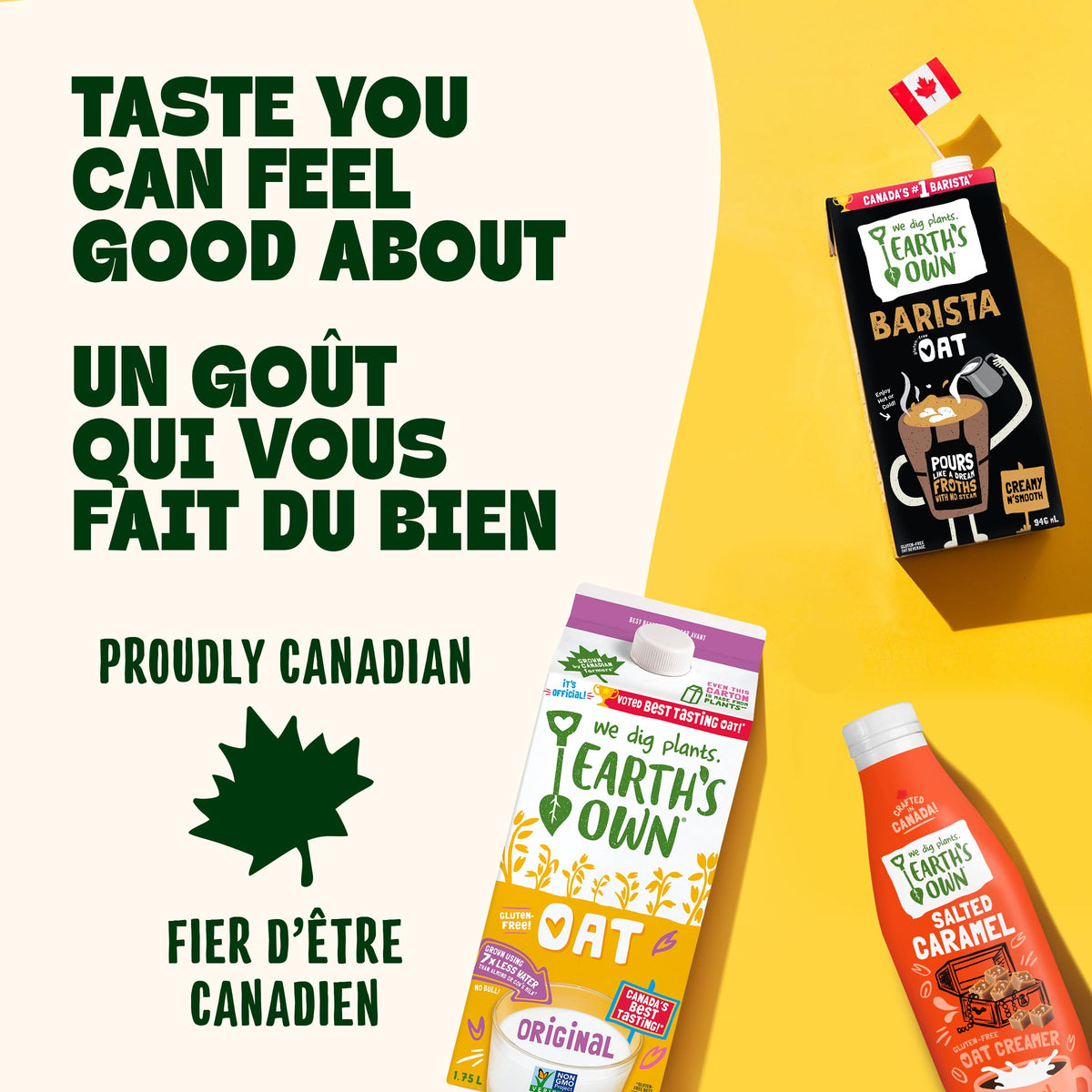 Earth's Own Original Oat Milk Alternative Dairy-Free Vegan, 12 x 946mL