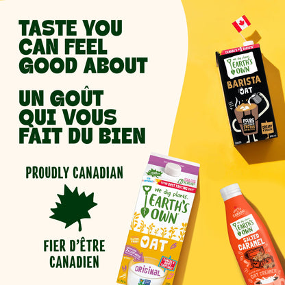 Earth's Own Original Oat Milk Alternative Dairy-Free Vegan, 12 x 946mL