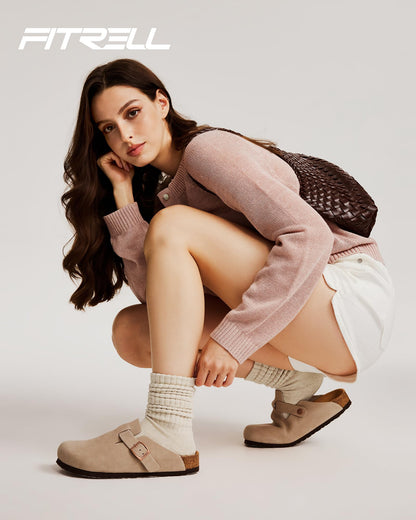 Fitrell Slouch Socks for Women, Knee High Scrunch Tube Boot Socks 3 Pairs 🍁 All In One Marketplace Canada