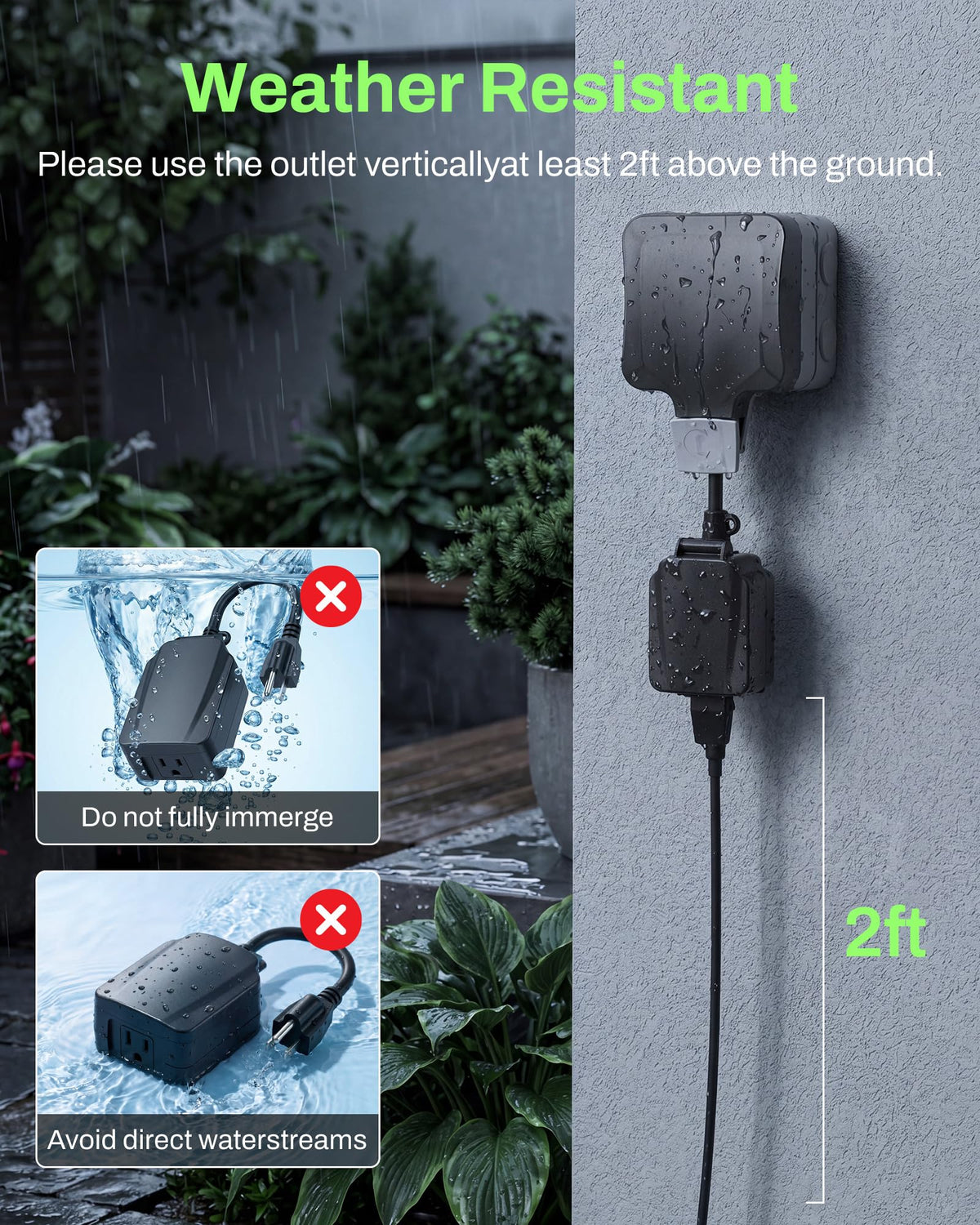 BN-LINK Outdoor 24-Hour Mechanical Timer Outlet, 1 Grounded Outlet 🍁 All In One Marketplace Canada