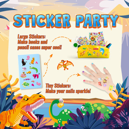 3200+ Stickers for Kids, 3D Puffy Stickers, 64 Different Sheets, Cute Animals Stickers for Boys Girls Teachers, Classroom Reward, Craft Scrapbooking, Party Gift - Available at All In One Marketplace Canada