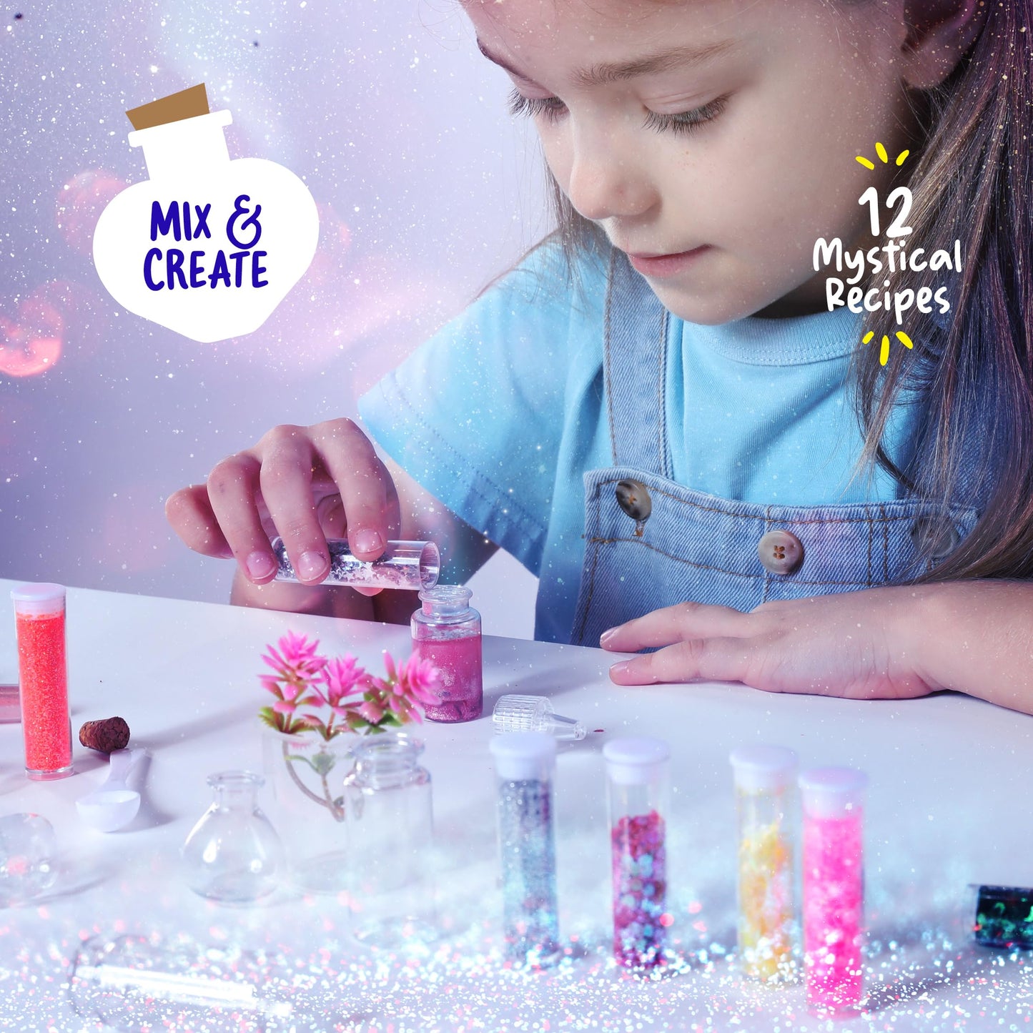 Dan&Darci Magic Fairy Potion Kit for Boys - Birthday Gifts for Girls - Gift Ideas for Girls Ages 6, 7, 8, 9, 10 - Toys 8-10, 7-8 - Arts & Crafts for Boys 6-8