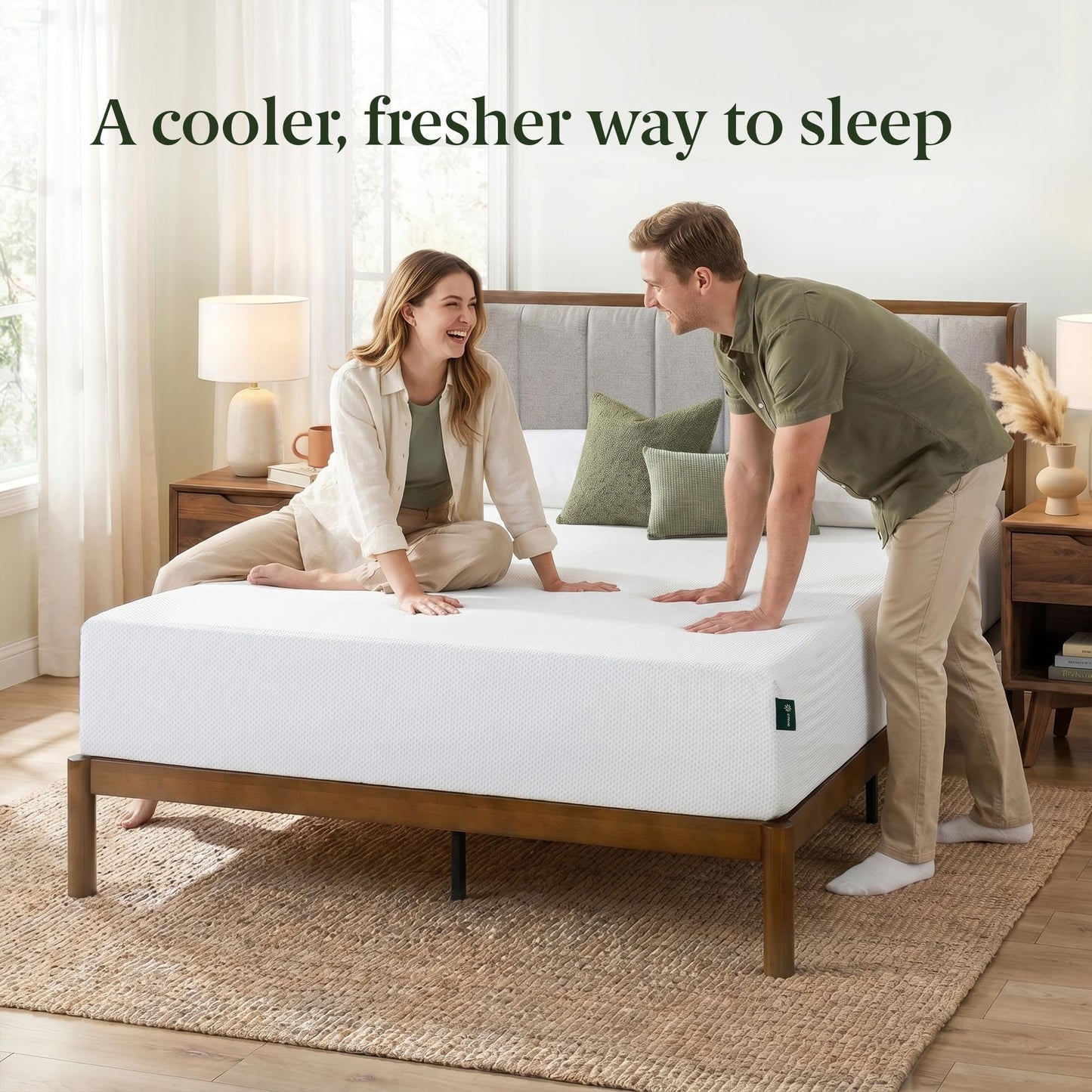 Zinus Twin Mattress - 10 Inch Green Tea Cooling Gel Memory Foam Mattress, Pressure Relief, for Cool Sleep, CertiPUR-US Certified Foam, Mattress in a Box, 10-Year Warranty, Twin Size