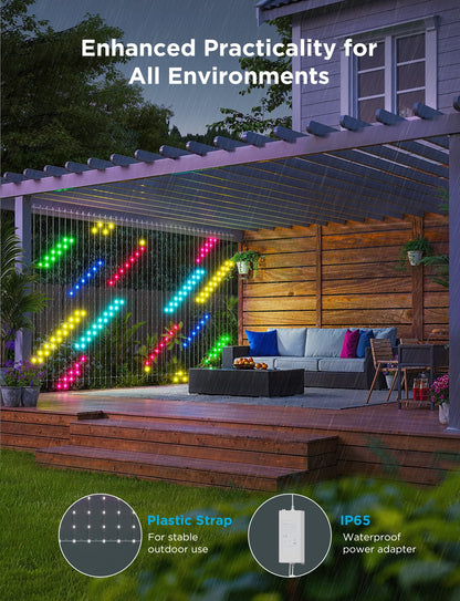 Govee Smart Curtain Lights 2, 520 LEDs, 4.9×6.6ft for Indoor Outdoor Decor 🍁 All In One Marketplace Canada