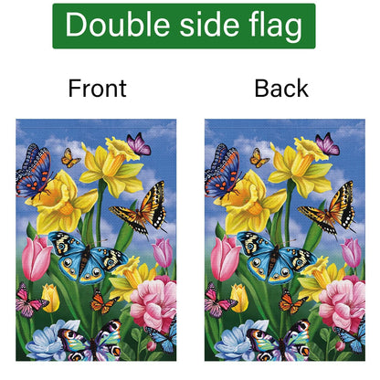 Louise Maelys 12 Sets Seasonal Garden Flag 12x18 Inch Double Sided Small Burlap Welcome Canada Day Spring Summer Fall Halloween Christmas Winter Patriotic Yard Decor Outdoor Outside House Drapeau with Anti-Wind Clip and Stopper
