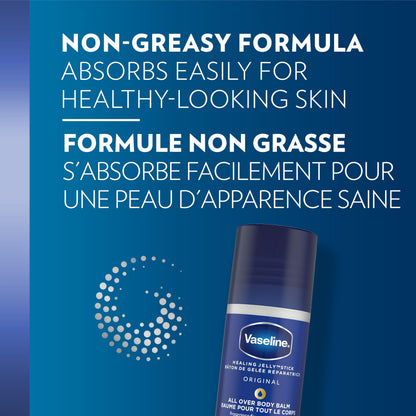 Vaseline All Over Jelly Balm Stick Healing Jelly Skin Care Unscented 40g (Pack of 3) - Available at All In One Marketplace Canada