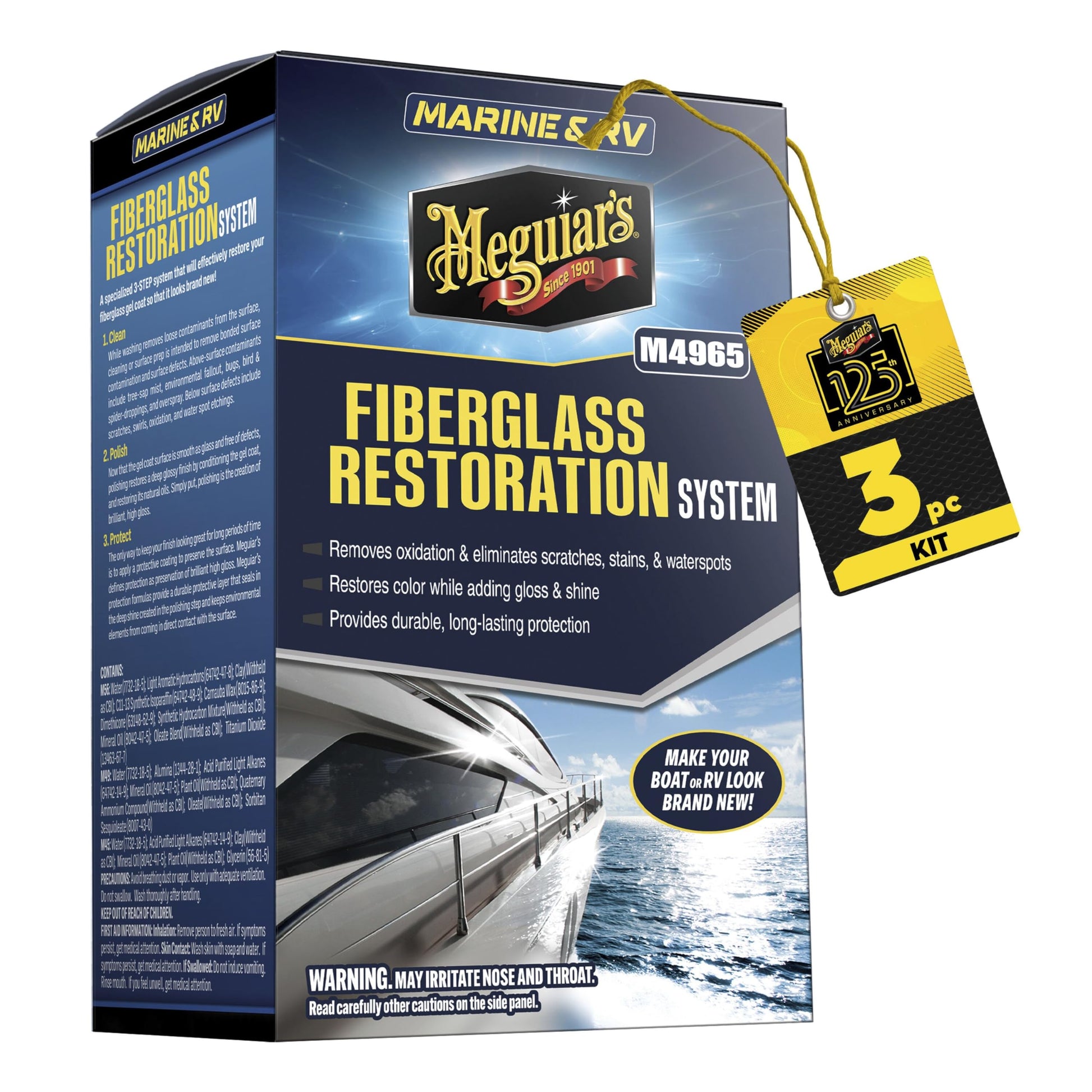 Meguiar's M-4965 MG Fiberglass Oxidation Removal Kit Meguiar's