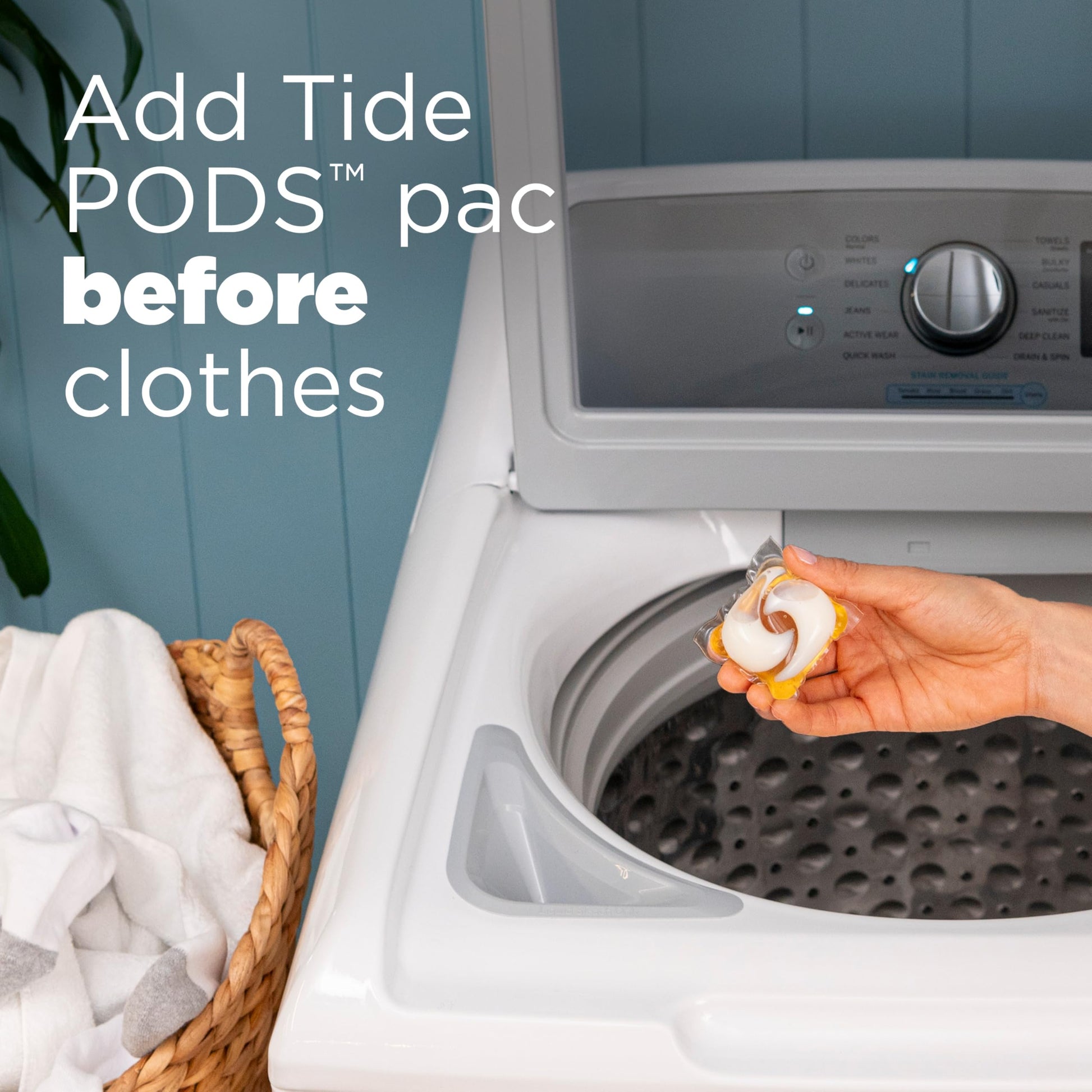 Tide PODS Free and Gentle Coldwater Laundry Detergent Pacs, 45 Count, Hypoallergenic Laundry Detergent Pacs Tide