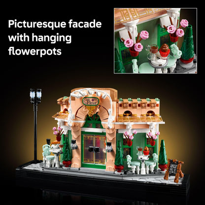 LEGO Icons French Café Paris Building Kit - DIY Set for Adults - Collectible Bedroom and Home Decor - Display for Home or Office - Gift for Wedding or Bride - 10362 LEGO