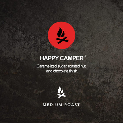 Kicking Horse Coffee - Happy Camper Blend, Whole Bean 100% Arabica Coffee | Medium Roast | All Organic & Fairtrade | 454g