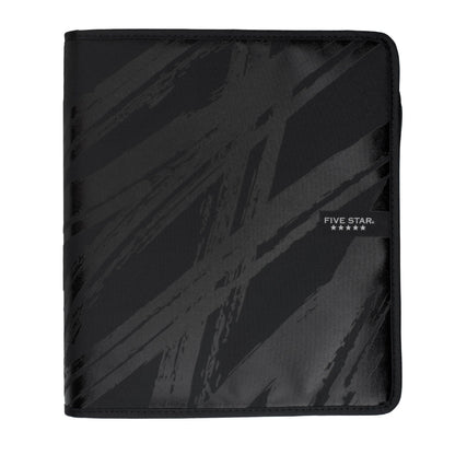 Five Star Zipper Binder, 2-Inch Capacity, Mesh Zippered Storage Pocket, 3-Pocket Expanding File, Assorted Graphics Covers, 1 Binder, Design May Vary (28174) Five Star