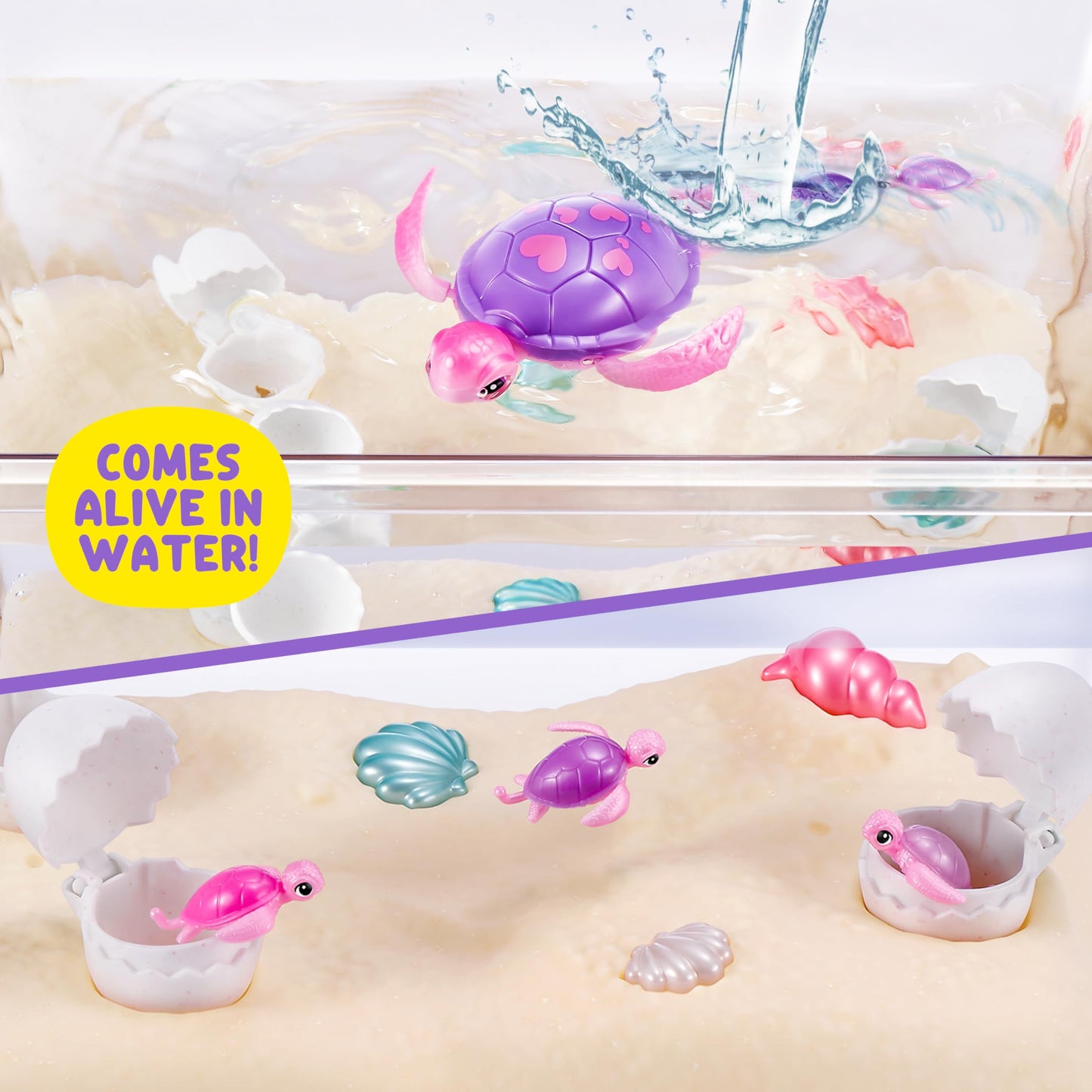 Pets Alive Mama Turtle Surprise by ZURU, Robot Toy Pet Turtle Pets Alive
