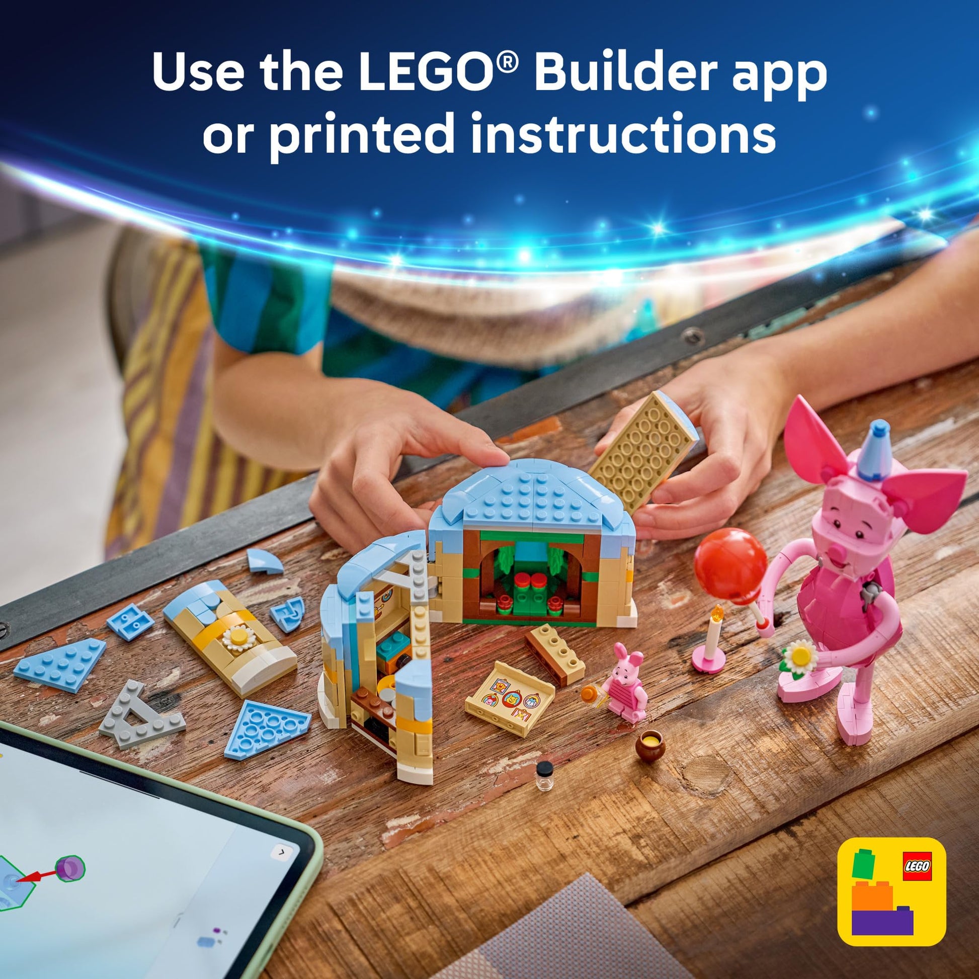 LEGO Disney Piglet's Birthday Fun Building Toy - Winnie The Pooh Toy for Girls & Boys, Ages 9+ - Gift for Birthdays - Kids Room Decor - 43305 LEGO