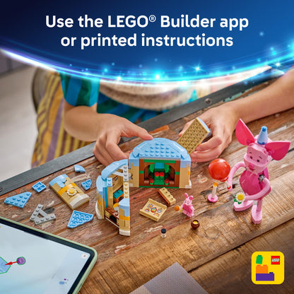 LEGO Disney Piglet's Birthday Fun Building Toy - Winnie The Pooh Toy for Girls & Boys, Ages 9+ - Gift for Birthdays - Kids Room Decor - 43305 LEGO