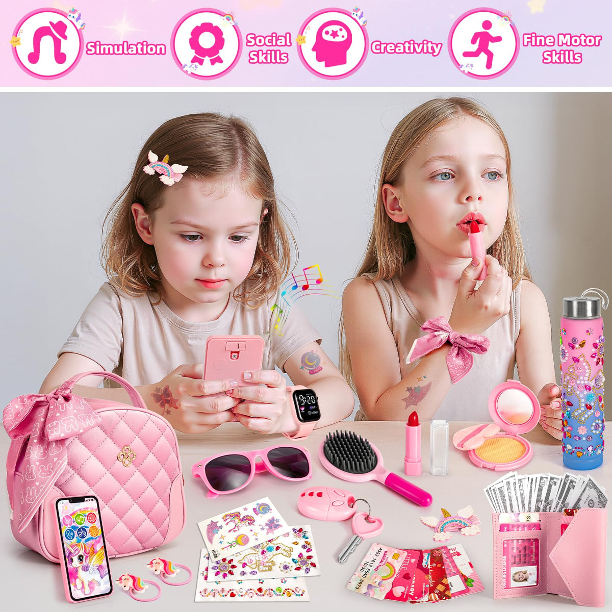 Hohosunlar Play Purse Accessories for Little Girls Toys 3-12 🍁 All In One Marketplace Canada