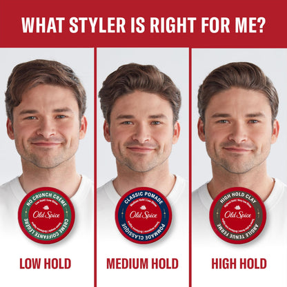 Old Spice Hair Styling Pomade for Men, Medium Hold No Shine, 126 g Total (2 Count of 63 g Each) - Available at All In One Marketplace Canada