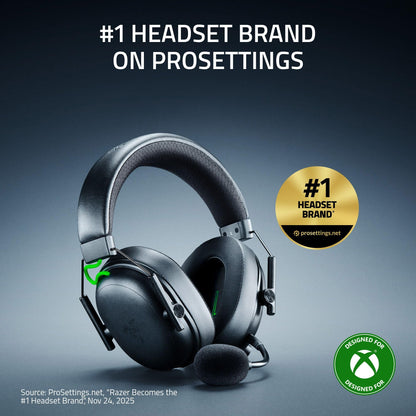 Razer BlackShark V3 Wireless Xbox Gaming Headset, 50mm Drivers, Black