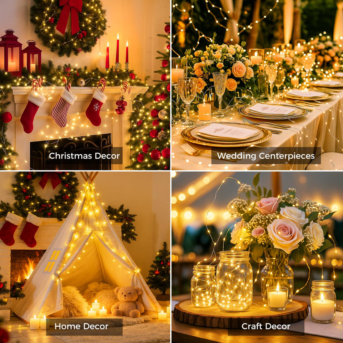 litogo 12 Pack Fairy Lights Battery Powered 3 Modes,2M 20LED Twinkle Lights 🍁 All In One Marketplace Canada