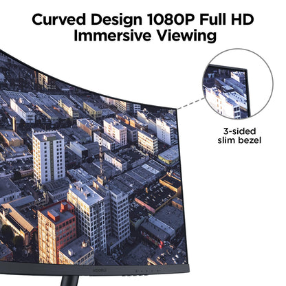 KOORUI 27-inch Curved Computer Monitor Full HD 1080P 144Hz Gaming Monitor KOORUI
