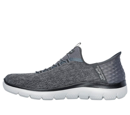 Skechers Men's Summits Key Pace Hands Free Slip-in Sneaker,Charcoal/Black,11 Wide 🍁 All In One Marketplace Canada